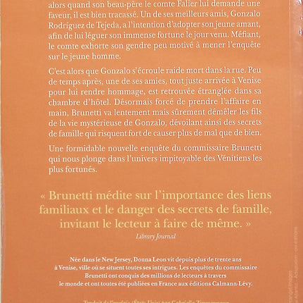 Quand un fils nous est donné - Donna Leon - livre
