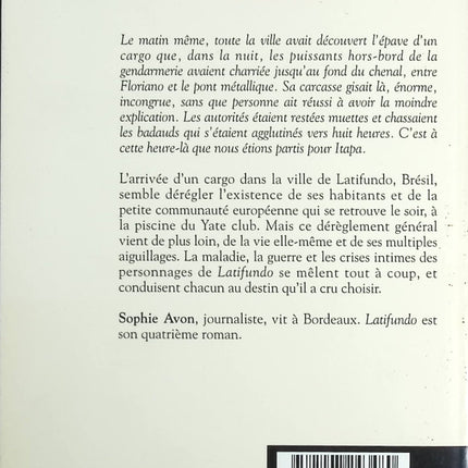 Latifundo - Sophie Avon - Livre