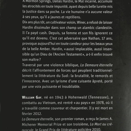 La Demeure éternelle - William Gay - Livre