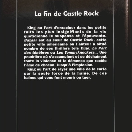 Bazaar - Stephen King - livre