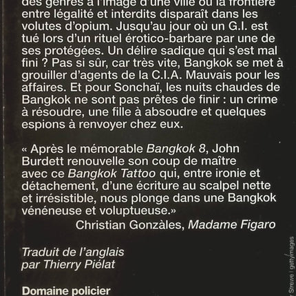 Bangkok Tattoo - John Burdett - Livre
