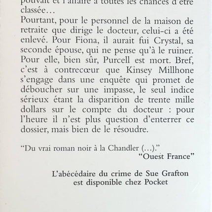 P comme Péril - Sue Grafton - Livre