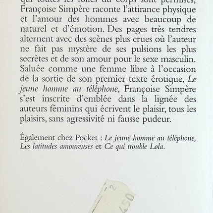 Des désirs et des hommes - Françoise Simpère - Livre
