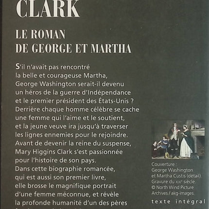 Le roman de George et Martha - Mary Higgins Clark - Livre