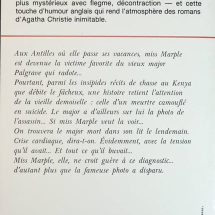 Le Major parlait trop - Agatha Christie - Livre