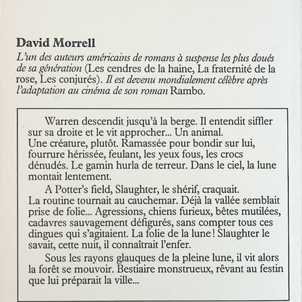 Totem - David Morrell - Livre