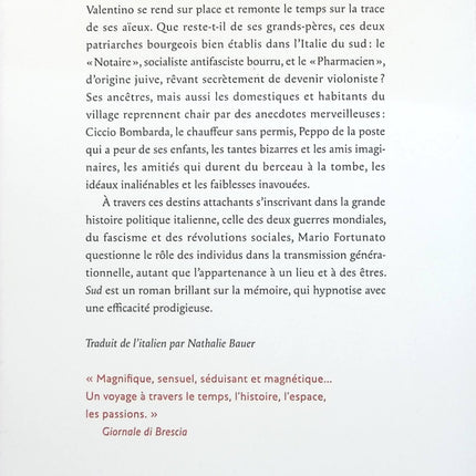 Sud - Mario Fortunato - livre
