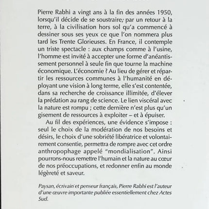 Auf dem Weg zur glücklichen Nüchternheit - Pierre Rabhi - Buch
