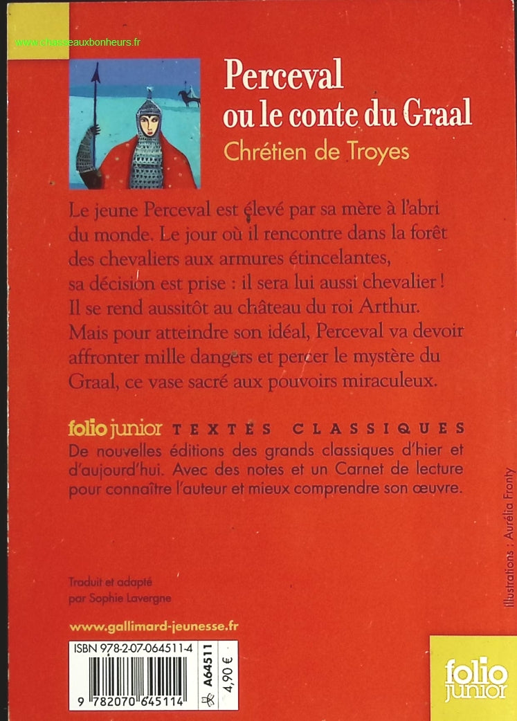 Perceval ou Le conte du Graal - Chrétien de Troyes - livre