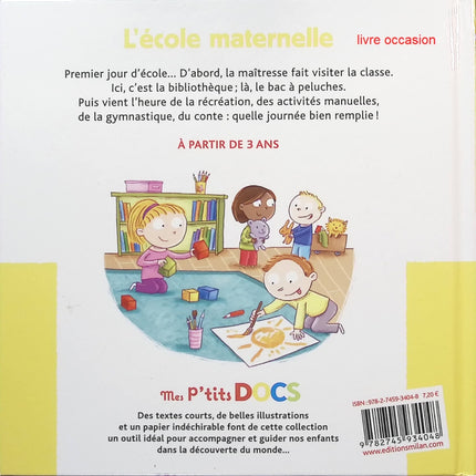 L'école maternelle - Mes P'tits Docs - livre