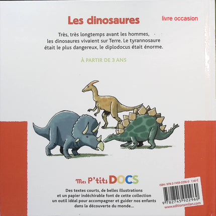 Les dinosaures - Mes P'tits Docs - livre