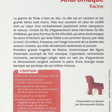 Andromaque - Jean Racine - Livre