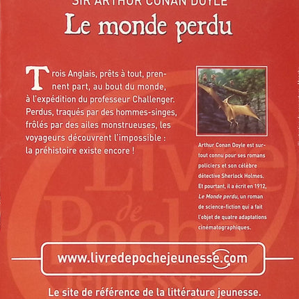 Le Monde perdu - Sir Arthur Conan Doyle - Livre