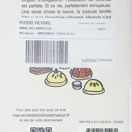 Miranda chocolat - Astrid Desbordes - Livre