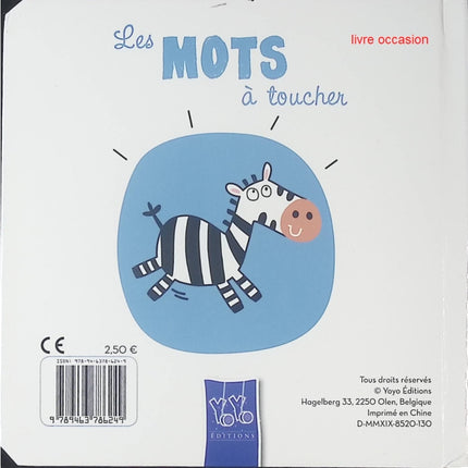 Les mots à toucher - Cartonné - Livre