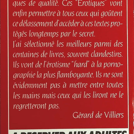 Outrages - Les Erotiques de Gerard de Villiers - Benoît Bertin - Livre