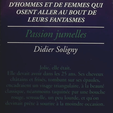 Passion jumelles - Série X - Didier Soligny - Livre