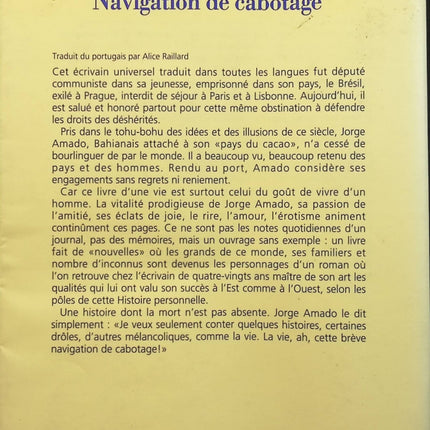Navigation de cabotage - Jorge Amado - livre