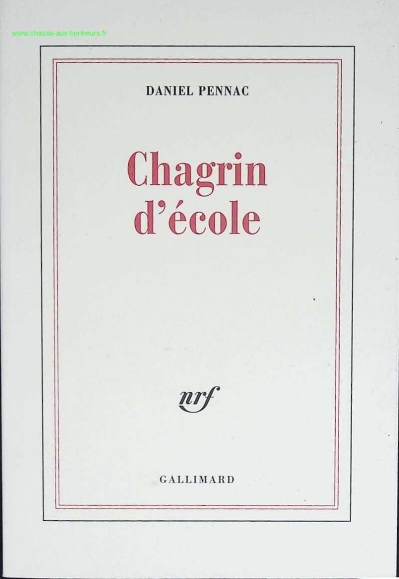 Chagrin d'école - Daniel Pennac - livre