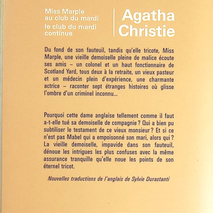 Miss Marple au club du mardi - Le club du mardi continue - Agatha Christie - livre