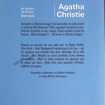 Le miroir se brisa - Némésis - Agatha Christie - livre