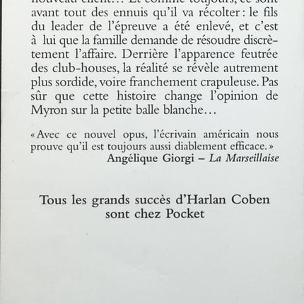 Du sang sur le green – Harlan Coben – Thriller haletant sur enquête, secrets et suspense - livre