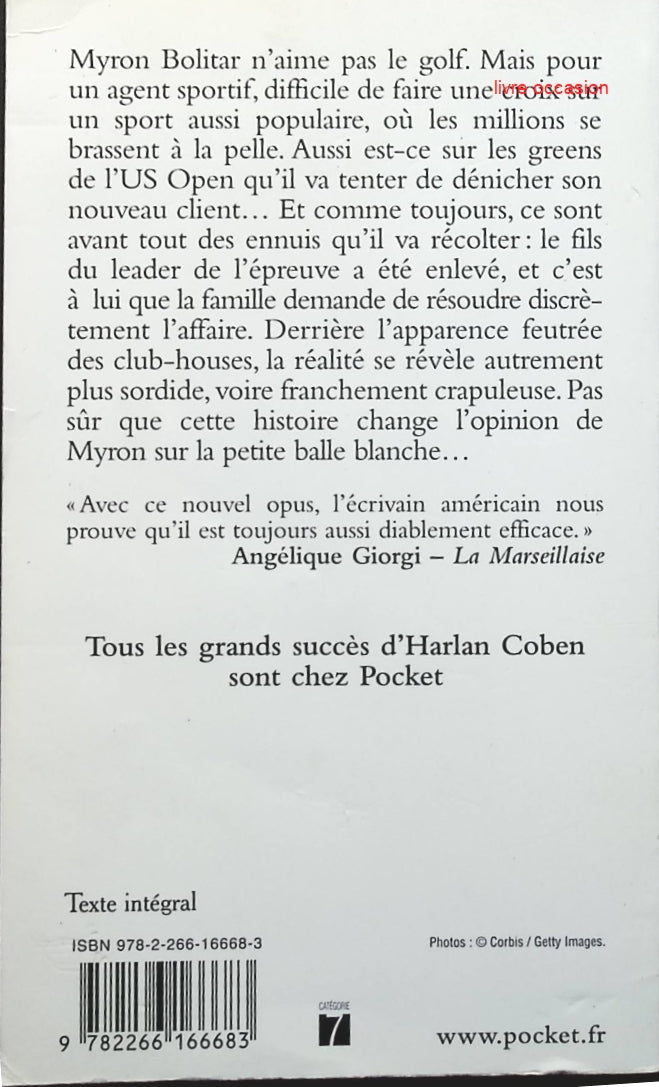 Du sang sur le green - Harlan Coben - livre