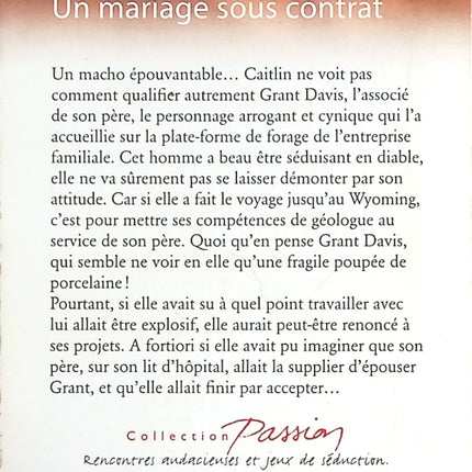 Un mariage sous contrat - Cathleen Galitz - livre