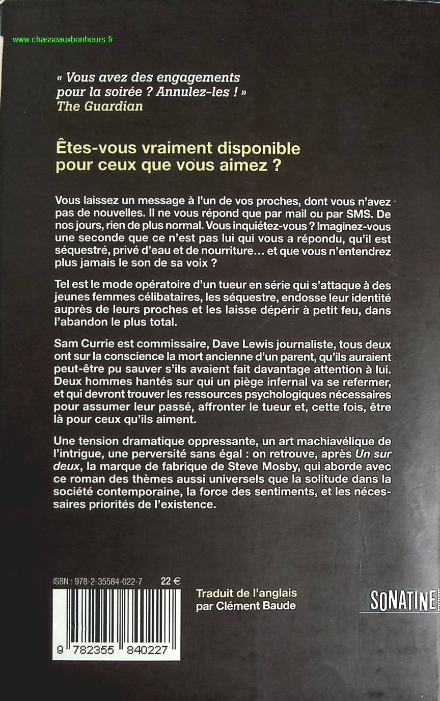 Ceux qu'on aime - Steve Mosby - livre