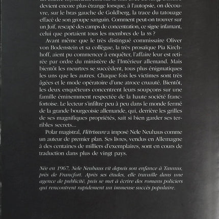 Flétrissure - Nele Neuhaus - livre