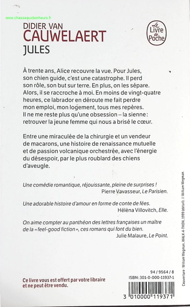 Jules - Didier Van Cauwelaert - livre