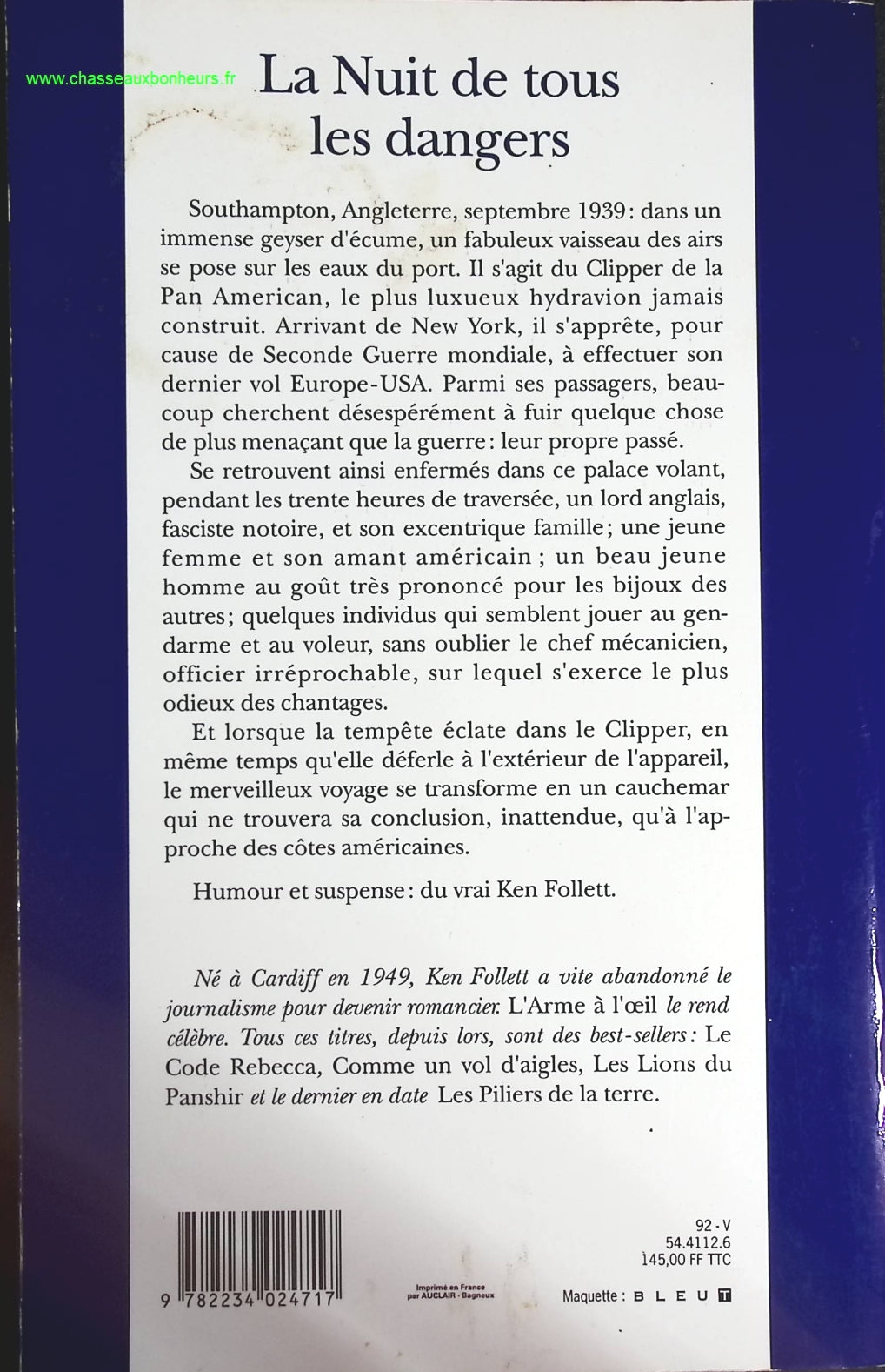La Nuit De Tous Les Dangers - Ken Follett - livre