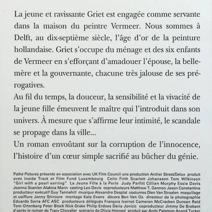 La jeune fille à la perle - Tracy Chevalier - livre