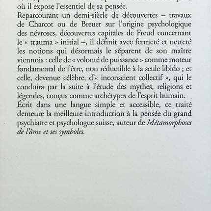 Psychologie de l'inconscient - Carl Gustav Jung - livre