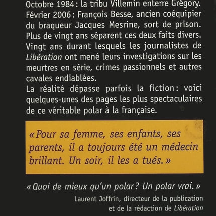 20 ans de faits divers - Libération - livre