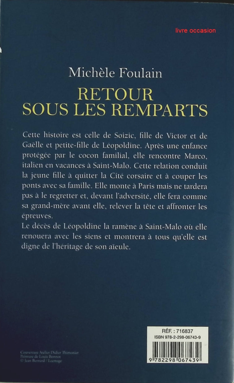 Retour sous les remparts - Michel Foulain - Livre