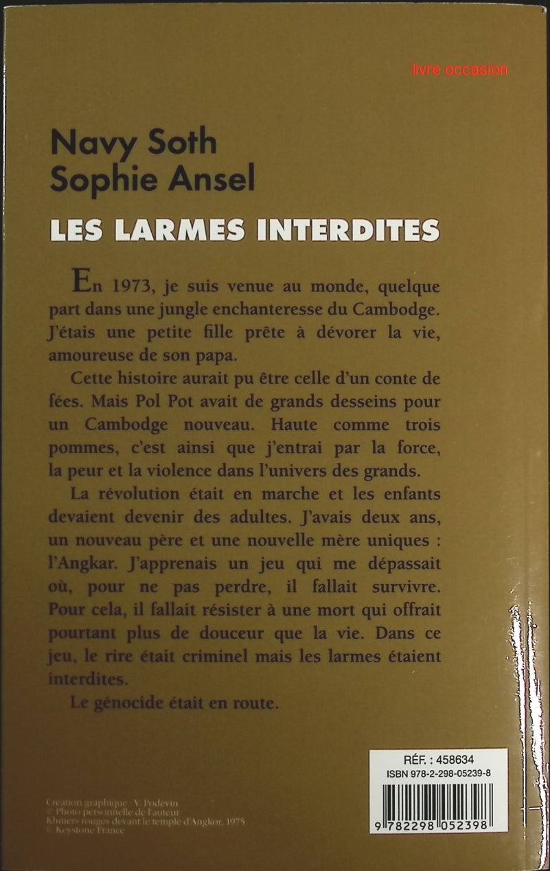 Les larmes interdites - Navy Soth Et Sophie Ansel - Livre