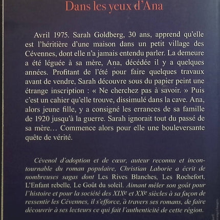 Dans les yeux d'Ana - Christian Laborie - livre