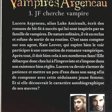 Les Vampires Argeneau, Tome 3 - JF cherche Vampire - Lynsay Sands - livre