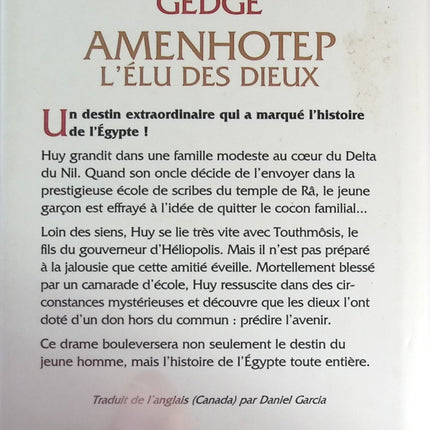 Amenhotep, l'élu des dieux - Pauline Gedge - livre
