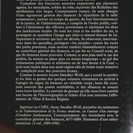 Les Intendants de Louis XIV - Anette Smedley-Weill - livre