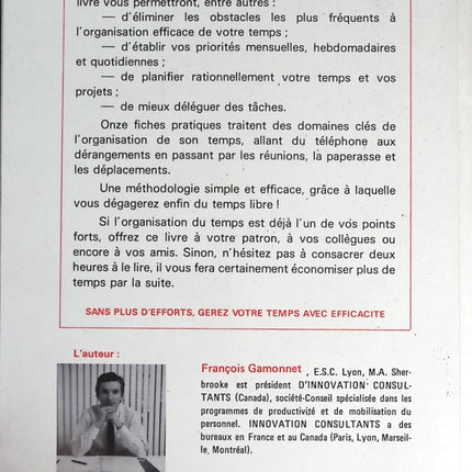 Savoir Mieux Gérer Son Temps - Gamonnet - livre