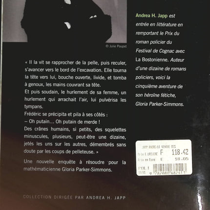 Le Ventre des lucioles - Andrea H. Japp - livre