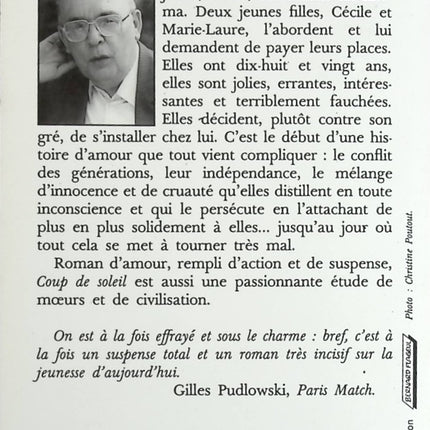 Coup de soleil - Jean Hougron - livre
