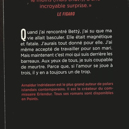 Betty - Arnaldur Indridason - livre