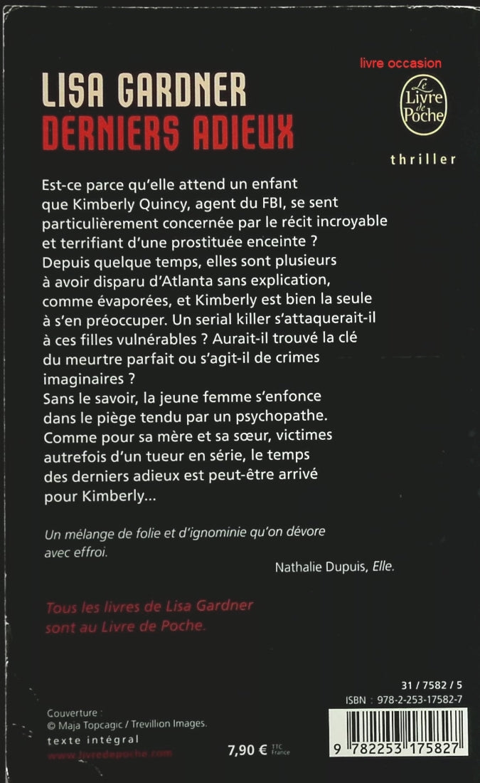 Derniers adieux - Lisa Gardner - livre