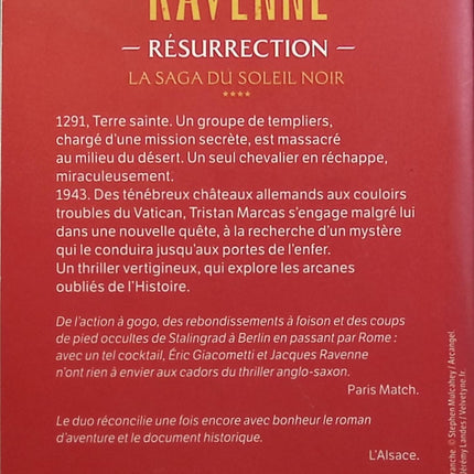 Résurrection - Éric Giacometti Jacques Ravenne - livre