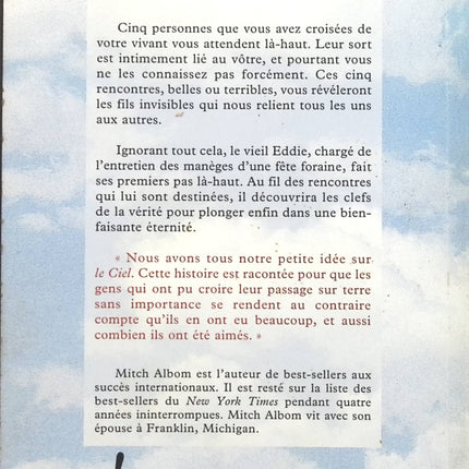 Les cinq personnes que j'ai rencontrées là-haut - Mitch Albom - livre