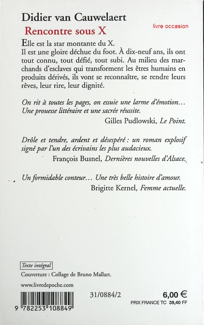 Rencontre sous X - Didier Van Cauwelaert - Livre