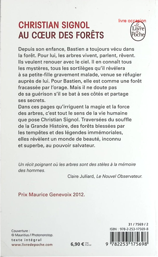 Au coeur des forêts - Christian Signol - Livre